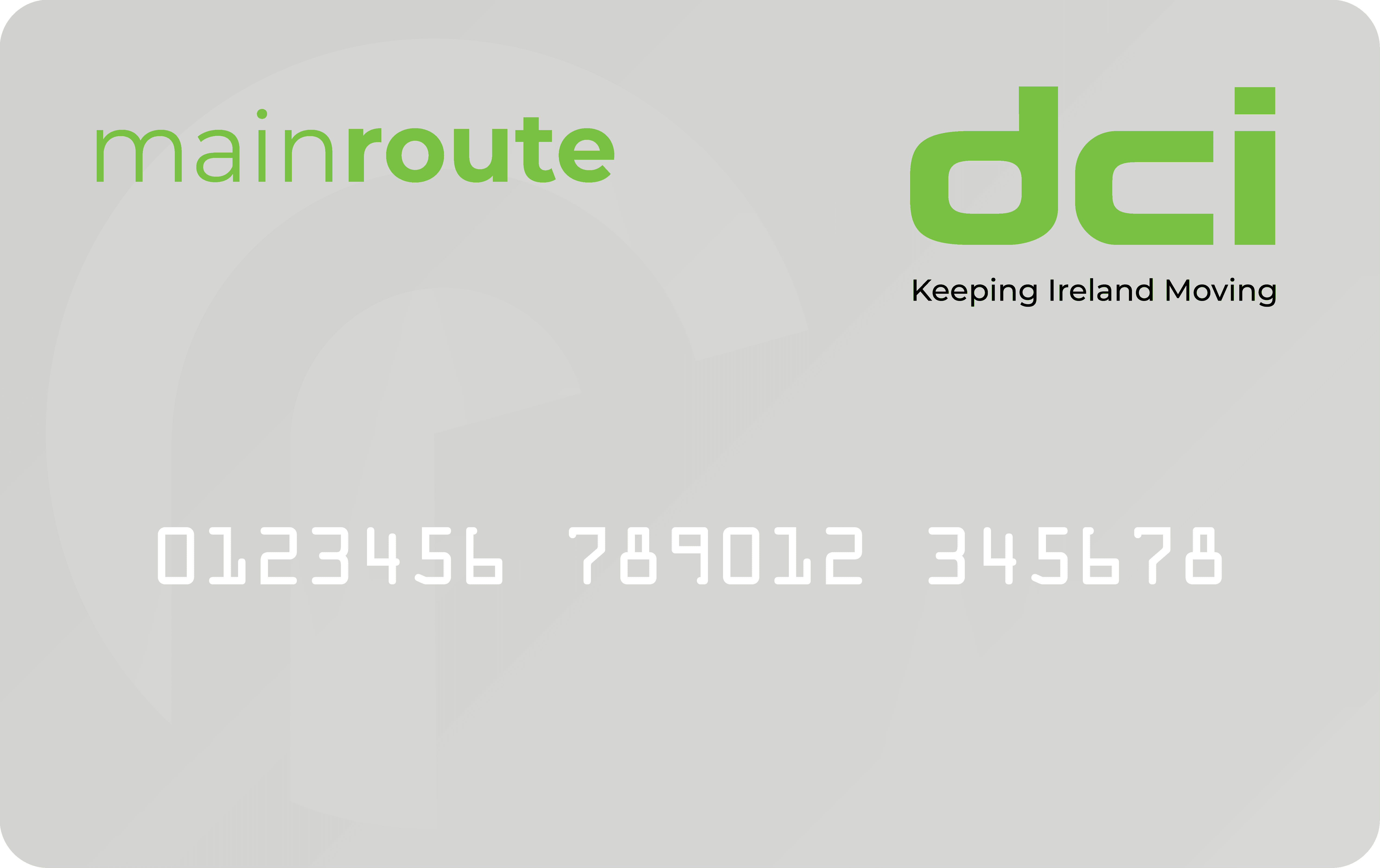 DCI Main Route card