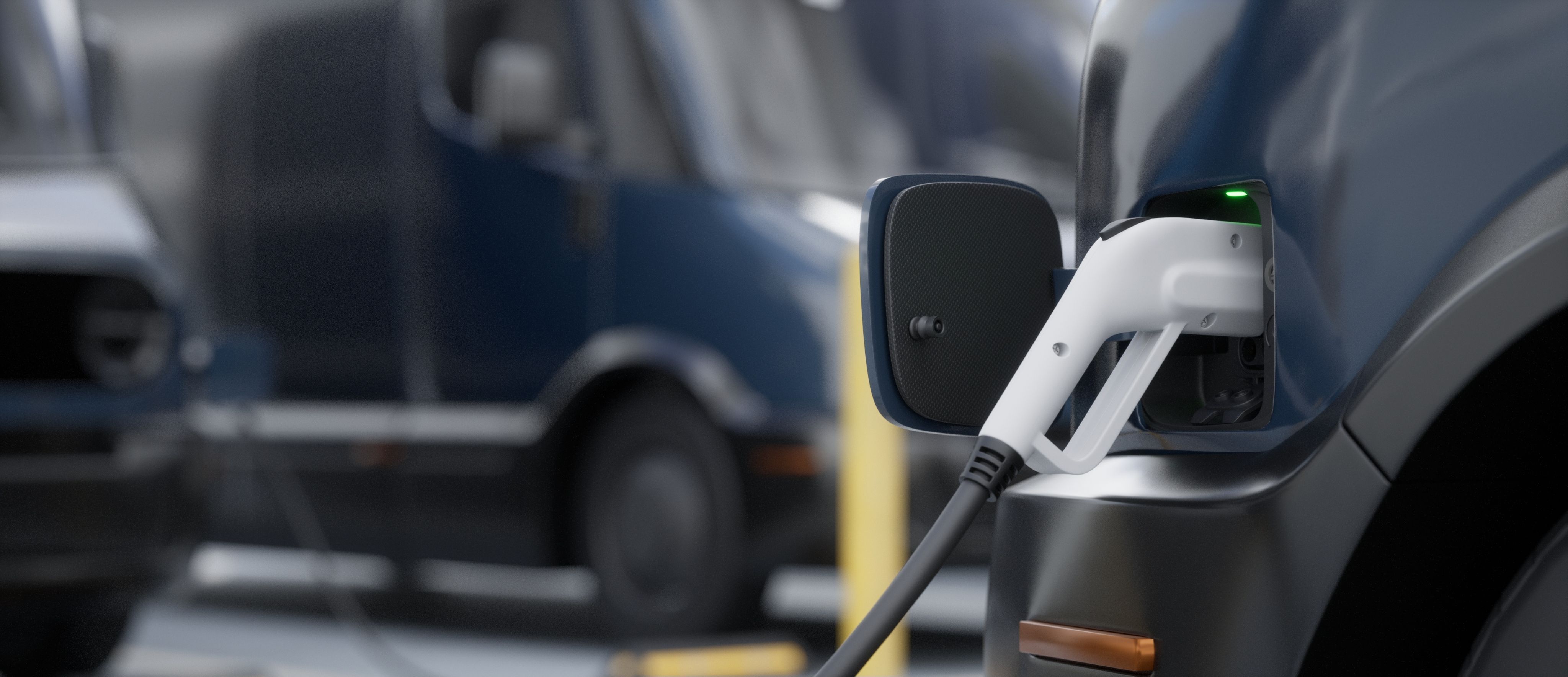 EV charging row of fleets